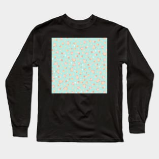 Tiny Crosses and Blossoms Seagrove Blue Long Sleeve T-Shirt